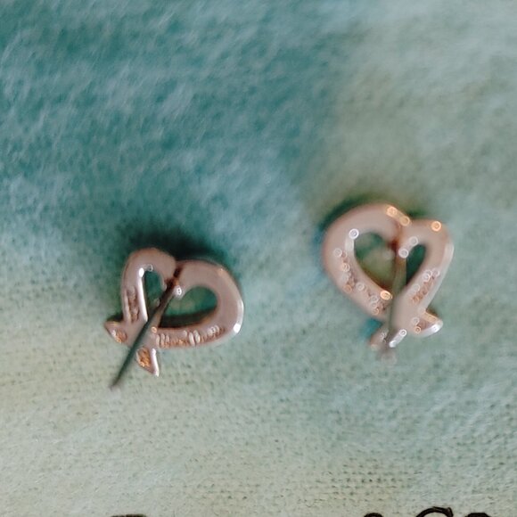 Tiffany & Co. Paloma Picasso Sterling Silver Loving Hearts Earrings - Picture 10 of 14
